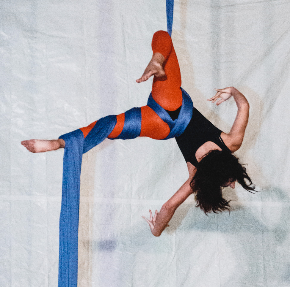 Aerial silks solo